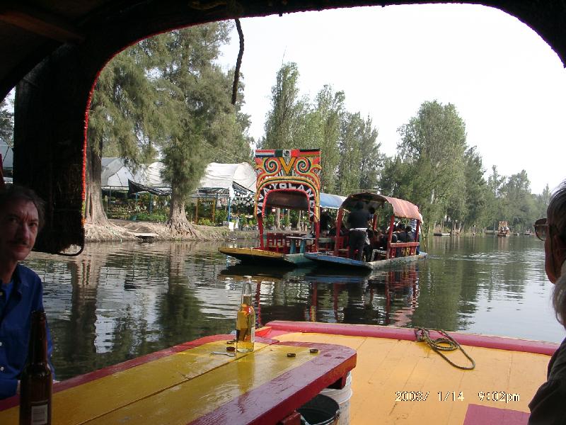 Bootsfahrt in Xochimilco